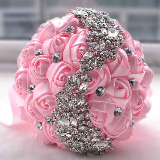 Mariangela Bride holding bouquet