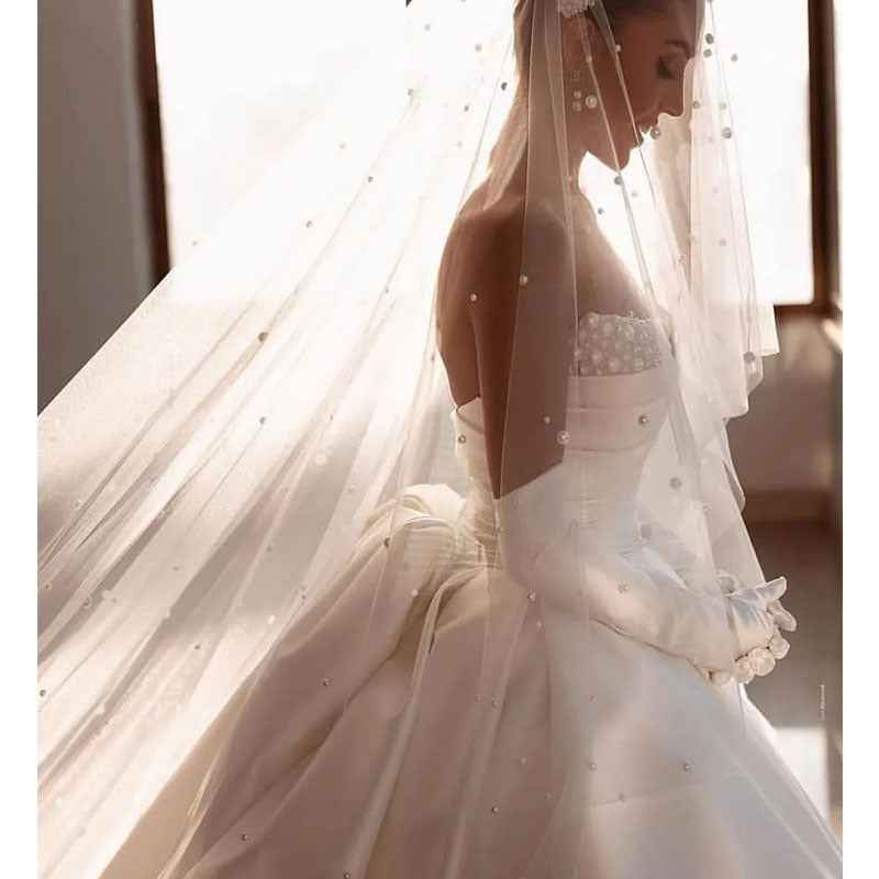 Mariangela Satin Bridal Strapless Dress