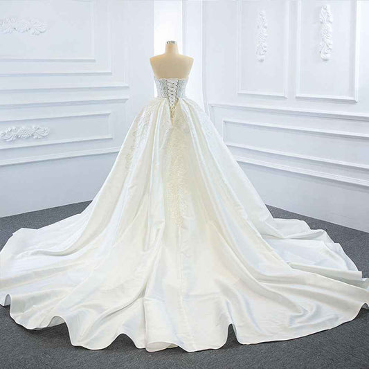 Mariangela Wedding Dress Wears Two Fishtail Tail Tube Tops, The Temperament Is Thin And Dreamy