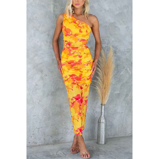 Solea Summer Bloom Off-Shoulder Holiday Dres