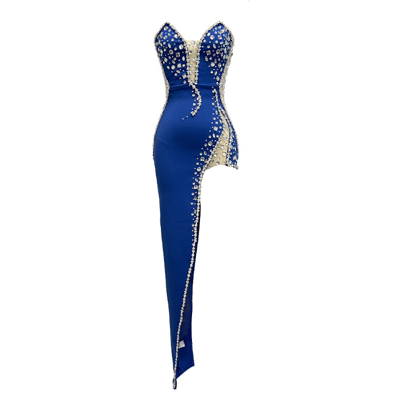 Selena Rhinestone Occasion Tube Dress