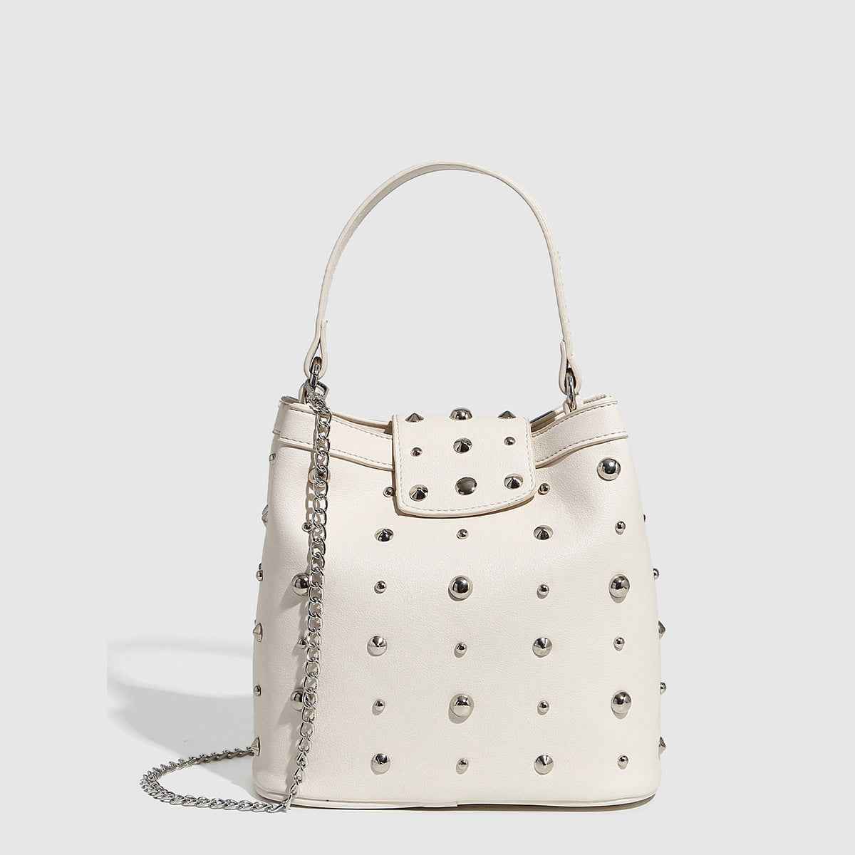 Firenze Rivet Chain Bucket Bag