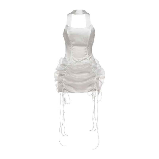Mariangela – Sexy Slim Fit Backless Scarf Tube Bud Party Dress