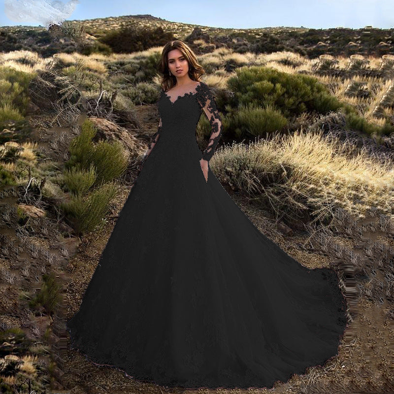 Elena Lace Long Sleeve Bridal Dress