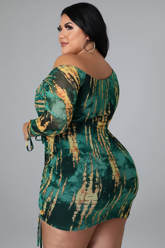 Plus size Maryangel Rebel sheath dress with printed design and shoulder straps, perfect for nightlife and club wear.