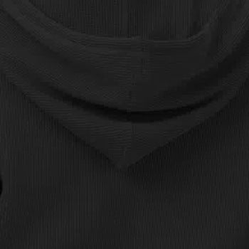 Printemps rose gaufré à capuche demi fermeture éclair pull femmes sport ample amincissant haut