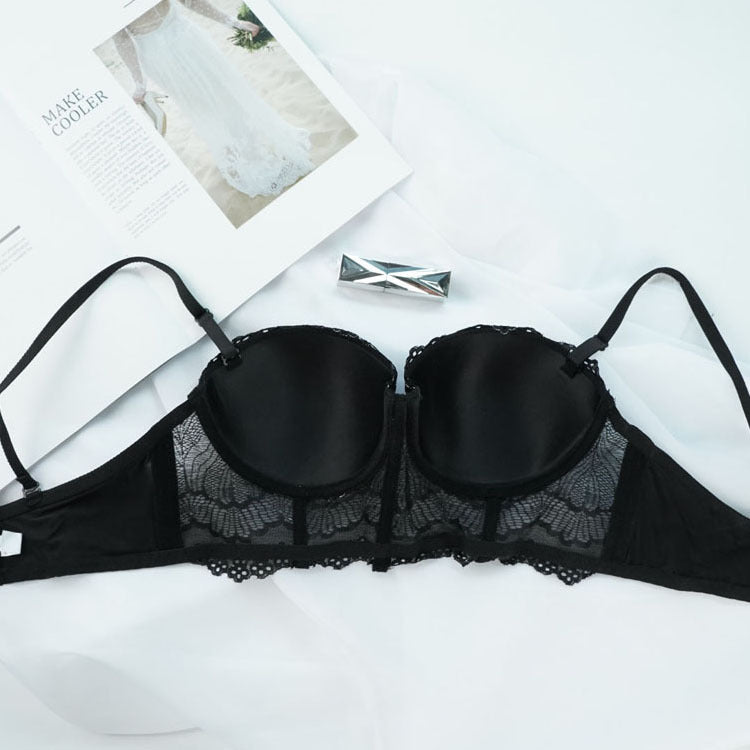 Bra Women Plump Girls Thin Push Up Underwear Breast Holding Adjustable Sports Bra
