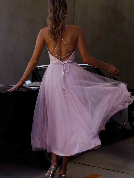 Sophia Sleeveless Bridesmaid Camisole Gown