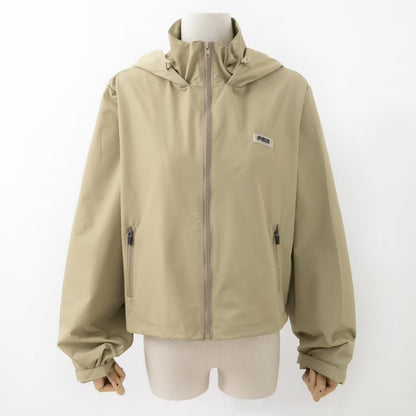 Products Fashionable Profile Slimming Hooded Turtleneck Short Coat Women