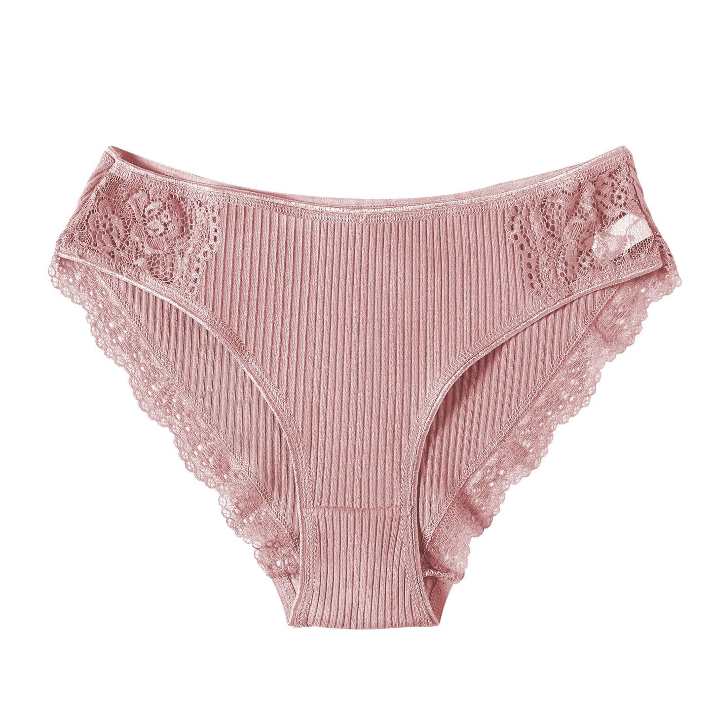 Striped Cotton Lace Panties Briefs Women Underwear Women Underwear