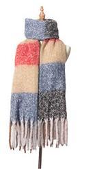 Sciarpa scozzese spessa con nappa spessa, autunno inverno, cerchio, sabbia, treccia spessa, treccia spessa per barba, scialle con bavaglino 