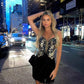 Capri Stellare Butterfly Rhinestone Backless Occasion Dress