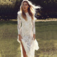 Isabella Long Sleeve Lace Backless Wedding Dress