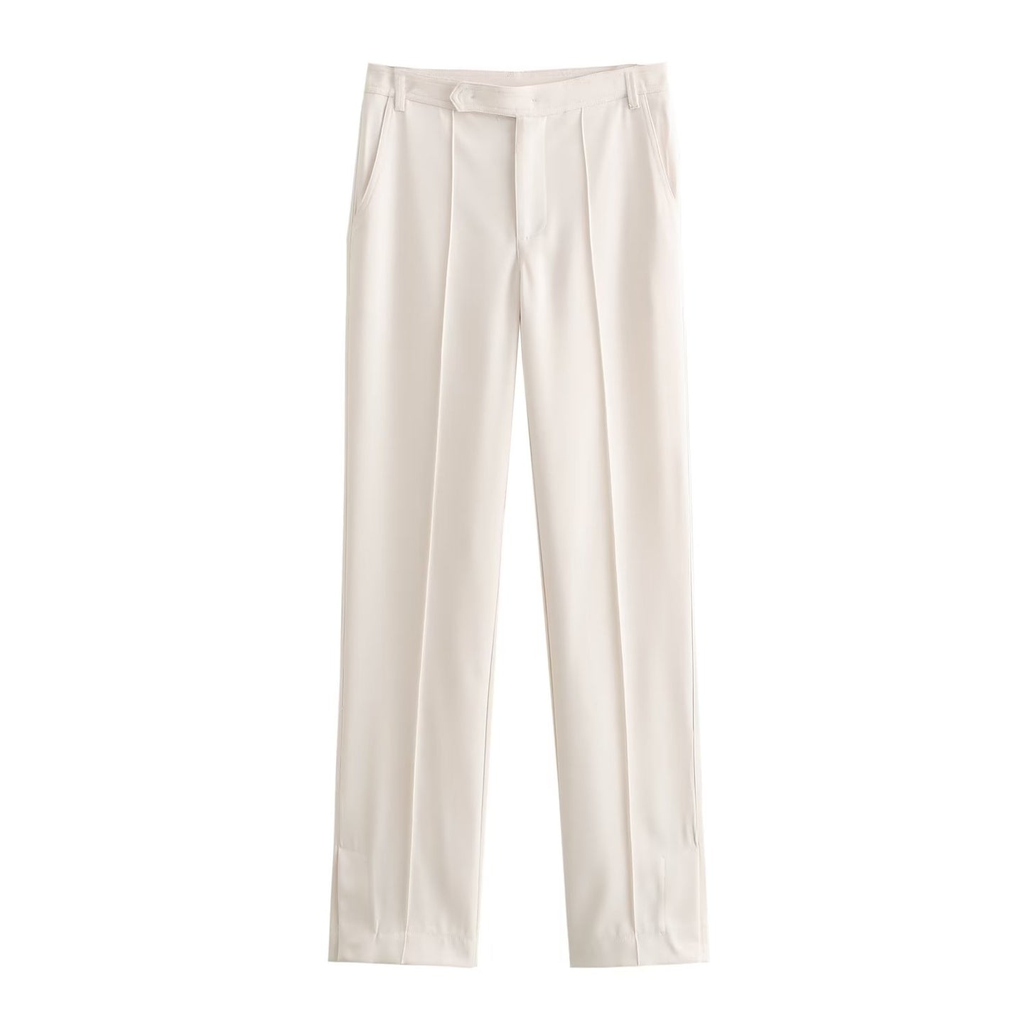 Women Clothing French With Multi Purpose Belt Straight Cut Blazer