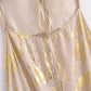 Fall Women Clothing Metal Series Printed Underwear Dress