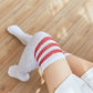 Chaussettes Sexy Strass Genou Chaussettes Rayées Femmes Bas Chaussettes Strass Chaussettes Hautes En Coton