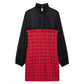 Fall Women Clothing Texture Stitching Mini Dress
