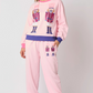 Women Clothing Autumn Winter Christmas Soldier Color Blocking Sequin Casual Sweater two piece set Suit
