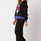 Women Clothing Autumn Winter Christmas Soldier Color Blocking Sequin Casual Sweater two piece set Suit