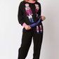 Women Clothing Autumn Winter Christmas Soldier Color Blocking Sequin Casual Sweater two piece set Suit