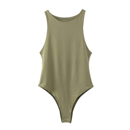 Solid colour bodysuit