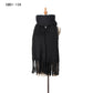 Autumn Winter Thick Tassel Circle Sand Solid Color Scarf Women Thickened