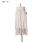 Autumn Winter Thick Tassel Circle Sand Solid Color Scarf Women Thickened