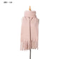 Autumn Winter Thick Tassel Circle Sand Solid Color Scarf Women Thickened