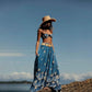 Tube Top Low Waist Banded Bikini Skirt Three Piece Set Split Swimsuit for Women