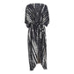 Black And White Tie-dye Cardigan Beach Skirt