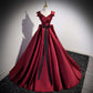 Ginevra Red Satin Wedding Dress