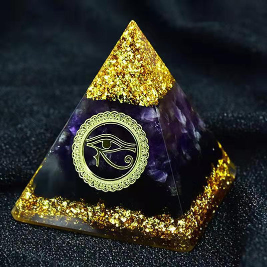 Crystal Ball Pyramid Resin Home