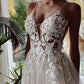 Women's Wedding Dress Lace Strap Backless