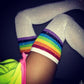 Chaussettes Sexy Strass Genou Chaussettes Rayées Femmes Bas Chaussettes Strass Chaussettes Hautes En Coton