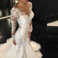 Mariangela Trailing White Temperament Wedding Dress