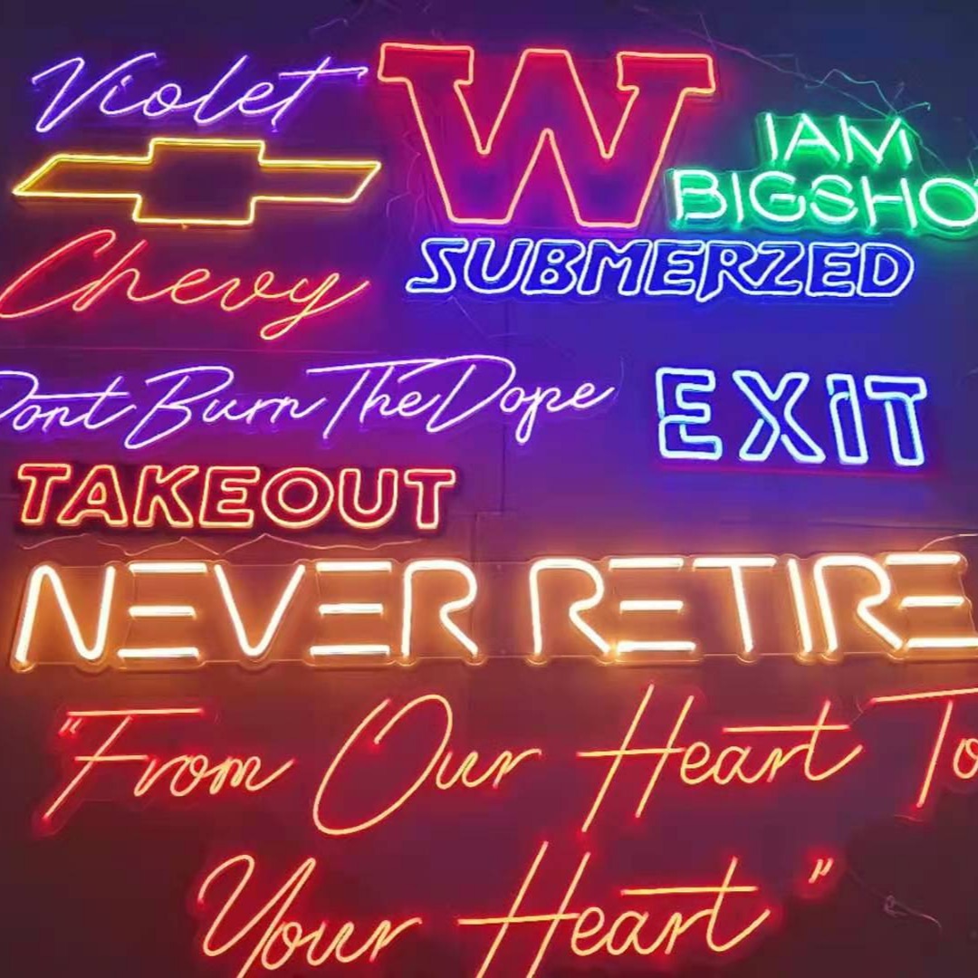 Decorazione da parete al neon per la camera da letto della casa