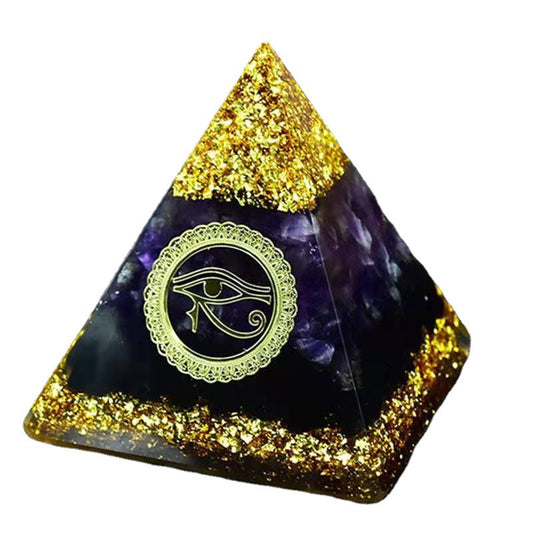 Crystal Ball Pyramid Resin Home
