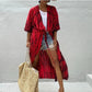 Black And White Tie-dye Cardigan Beach Skirt