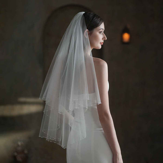 Bianca Handmade Beaded Bridal Veil