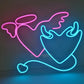 Decorazione da parete al neon per la camera da letto della casa