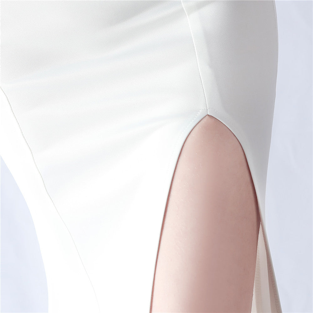 Cristiana Beaded Illusion Occasion Gown