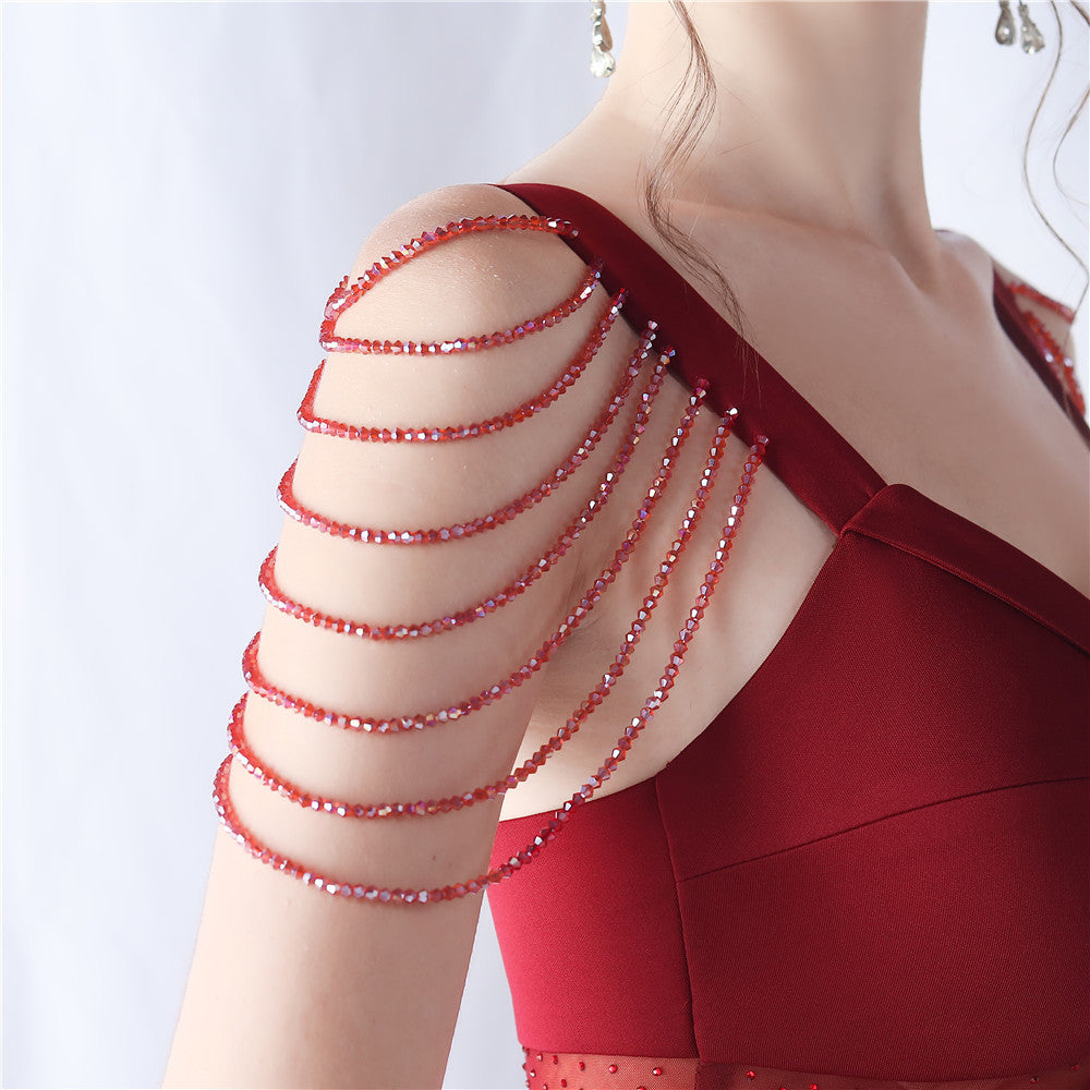 Cristiana Beaded Illusion Occasion Gown