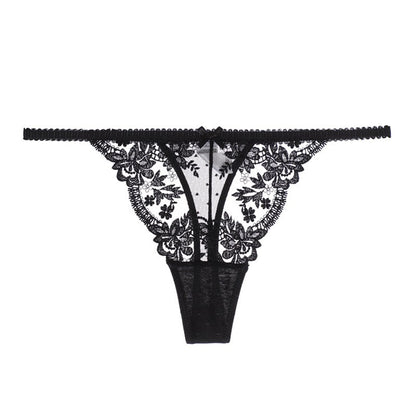 Sexy String Dentelle Sous-Vêtements Femmes Noir Pure Fille Sous-Vêtements