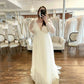 Anna Long Sheer Mesh Maxi Wedding Dress