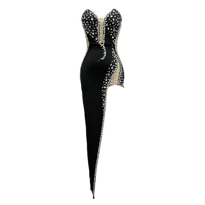 Selena Rhinestone Occasion Tube Dress