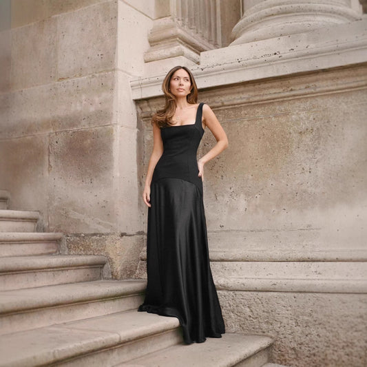 Anna Black Sleeveless Occasion Maxi Dress