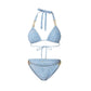 Amalfi Coast Italian Style Bikini Triangle Sexy Denim Printing