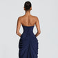Serena Pleated Split Occasion Dress