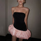 Milano Suede Nuvola Tube Top Puffy Short Party Dress