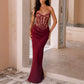Mariangela Sleeveless Draped Evening Dress
